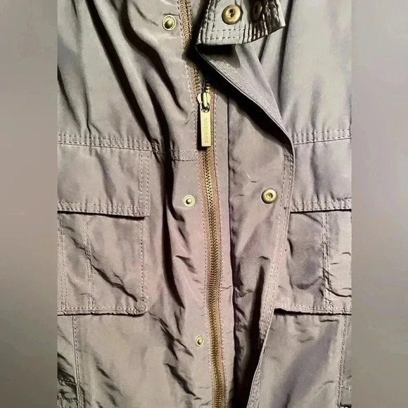 Strellson field navy casual utility blue snap  button long sleeve nylon jacket M - Picture 5 of 5